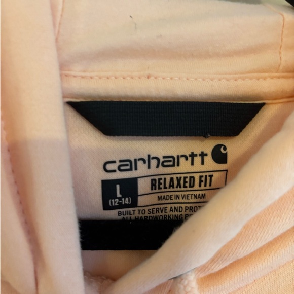 Carhartt Women's Soft Pink Hoodie - Picture 5 of 7